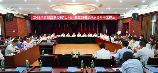 綿陽機(jī)場召開2022年第19次黨委（擴(kuò)大）會、黨支部書記述職暨年中工作會.jpg